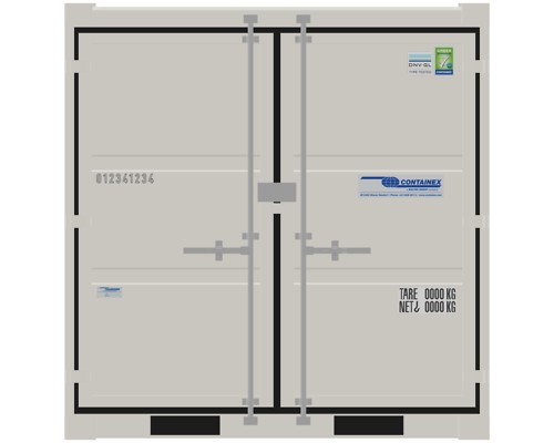 CONTAINEX Lagercontainer LC 8 weiß