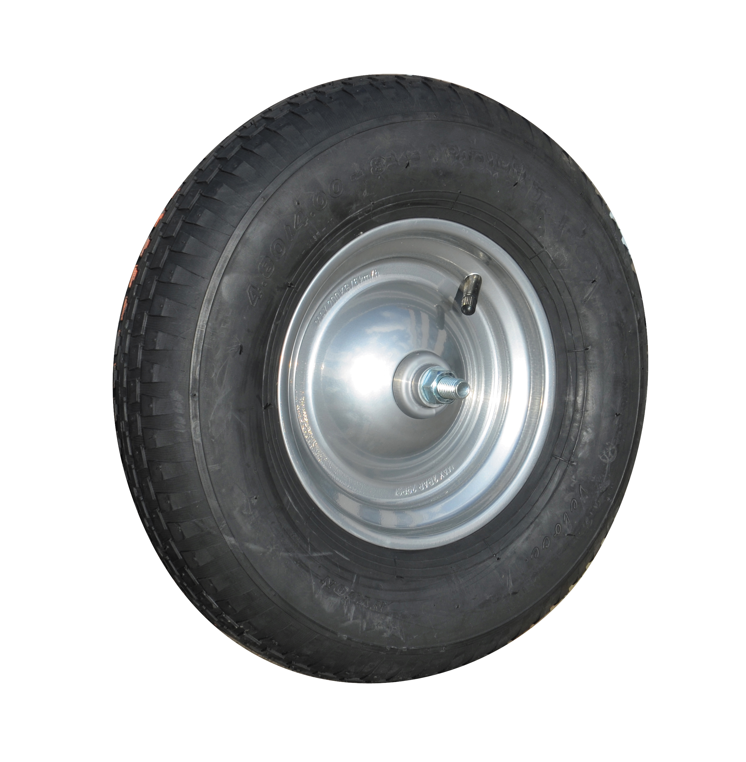MÜBA Rad Ø400 x 100 mm mit Kugellager mit Gewindeachse