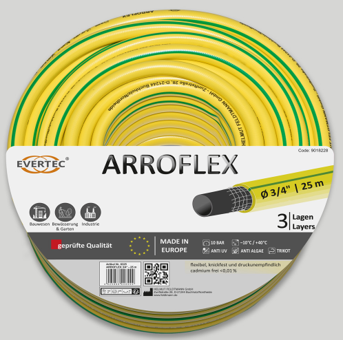 ARROFLEX  3/4' **METER** 50 Meter Wasserschlauch