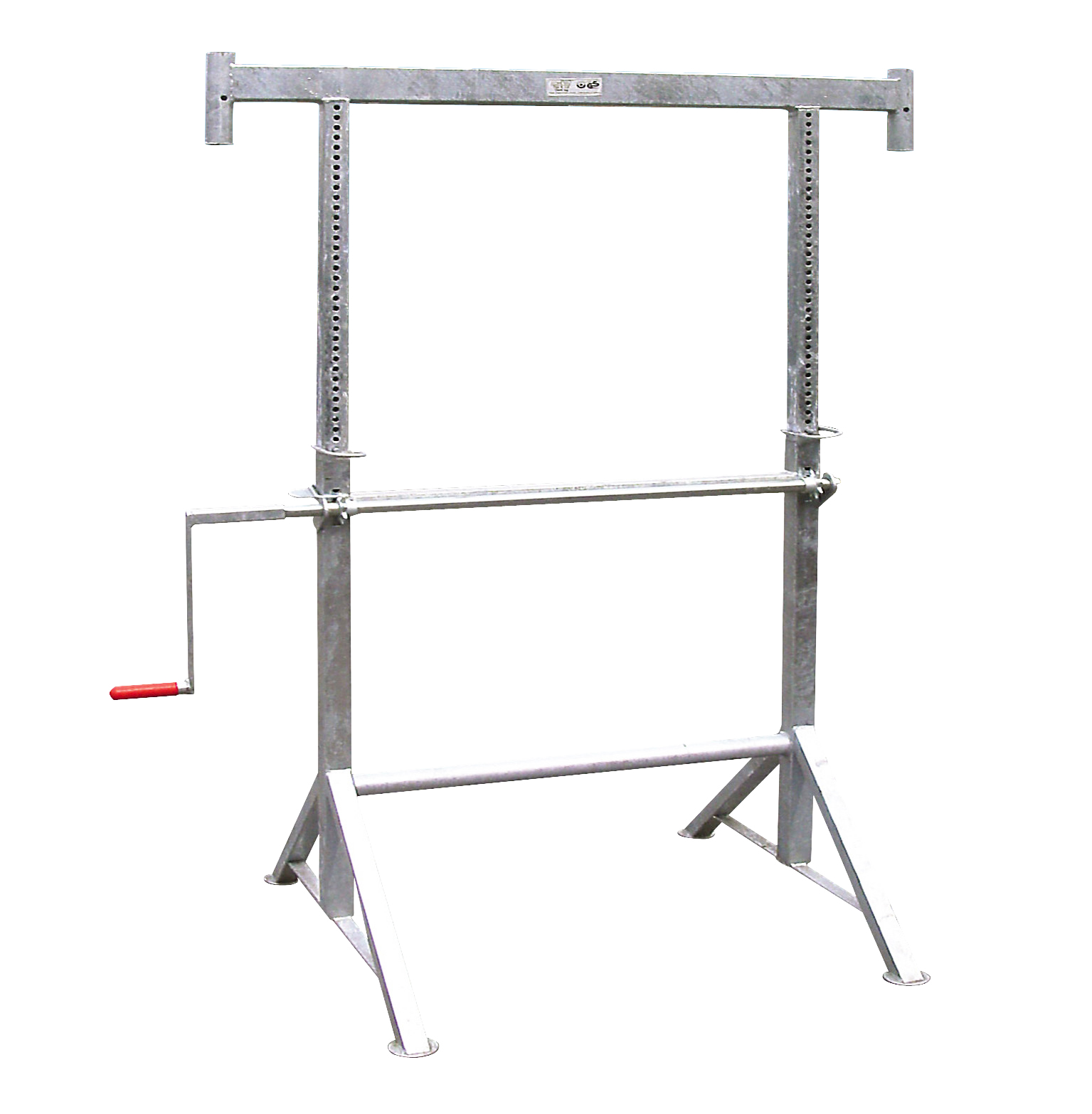 MÜBA Kurbel-Gerüstbock 1,50 m x 1,20 - 1,95 m, Tragfähigkeit 1600kg, verzinkt
