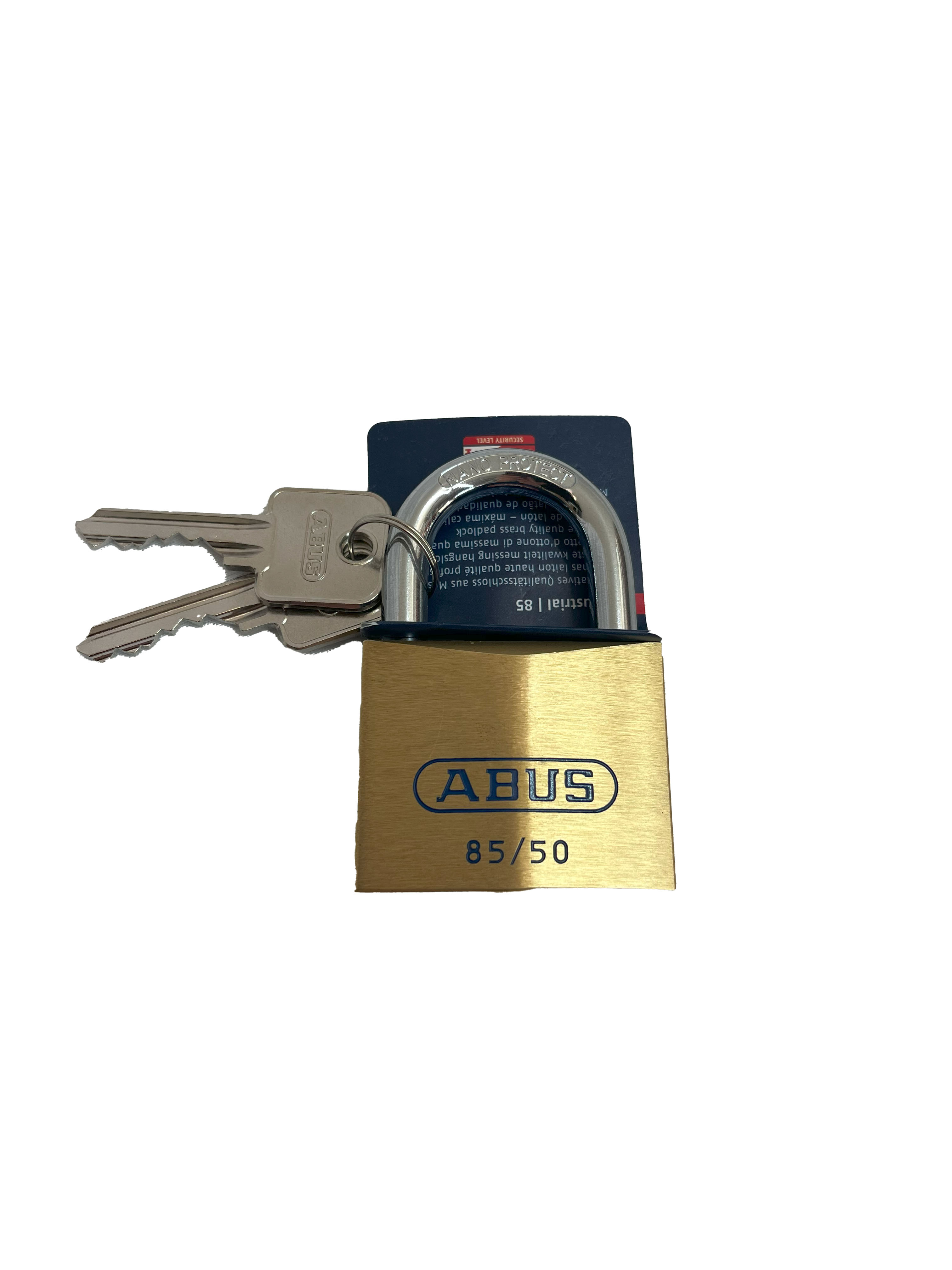 ABUS Messing-Zylinderschloss 85/50 mm