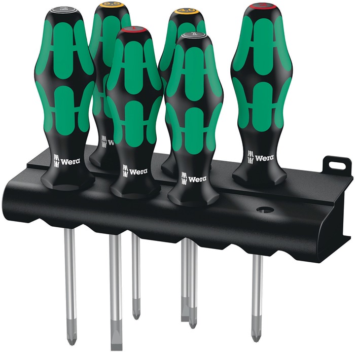 WERA WERKZEUGE WERA Schraubendrehersatz 6-teilig m. Halter