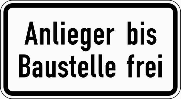 Zusatzschild  Nr. 1028-32  Alu, RA2