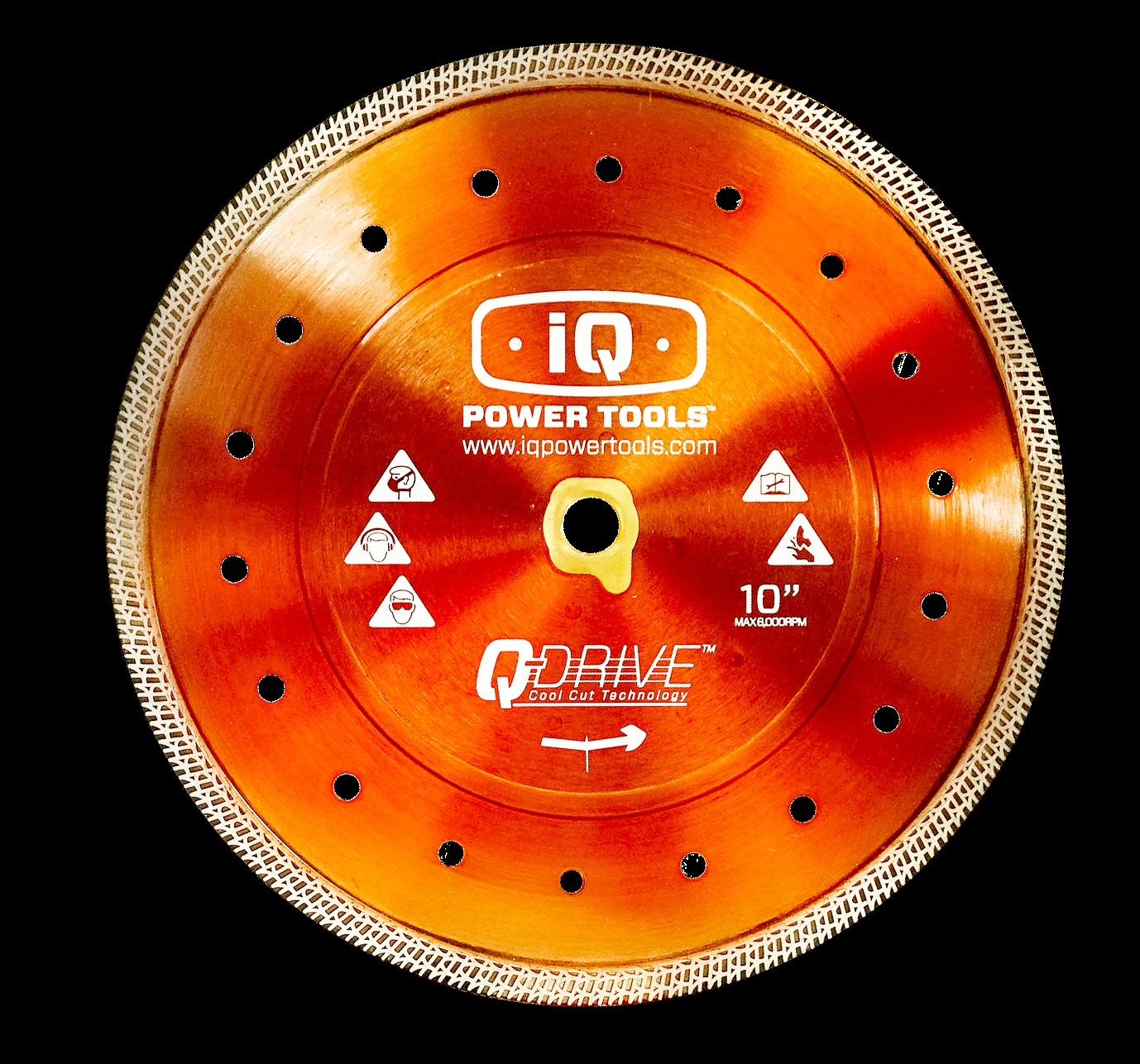 IQ POWER TOOLS 254mm Q-Drive-Sägeblatt, orange Kombi-Sägeblatt für die iQTS224