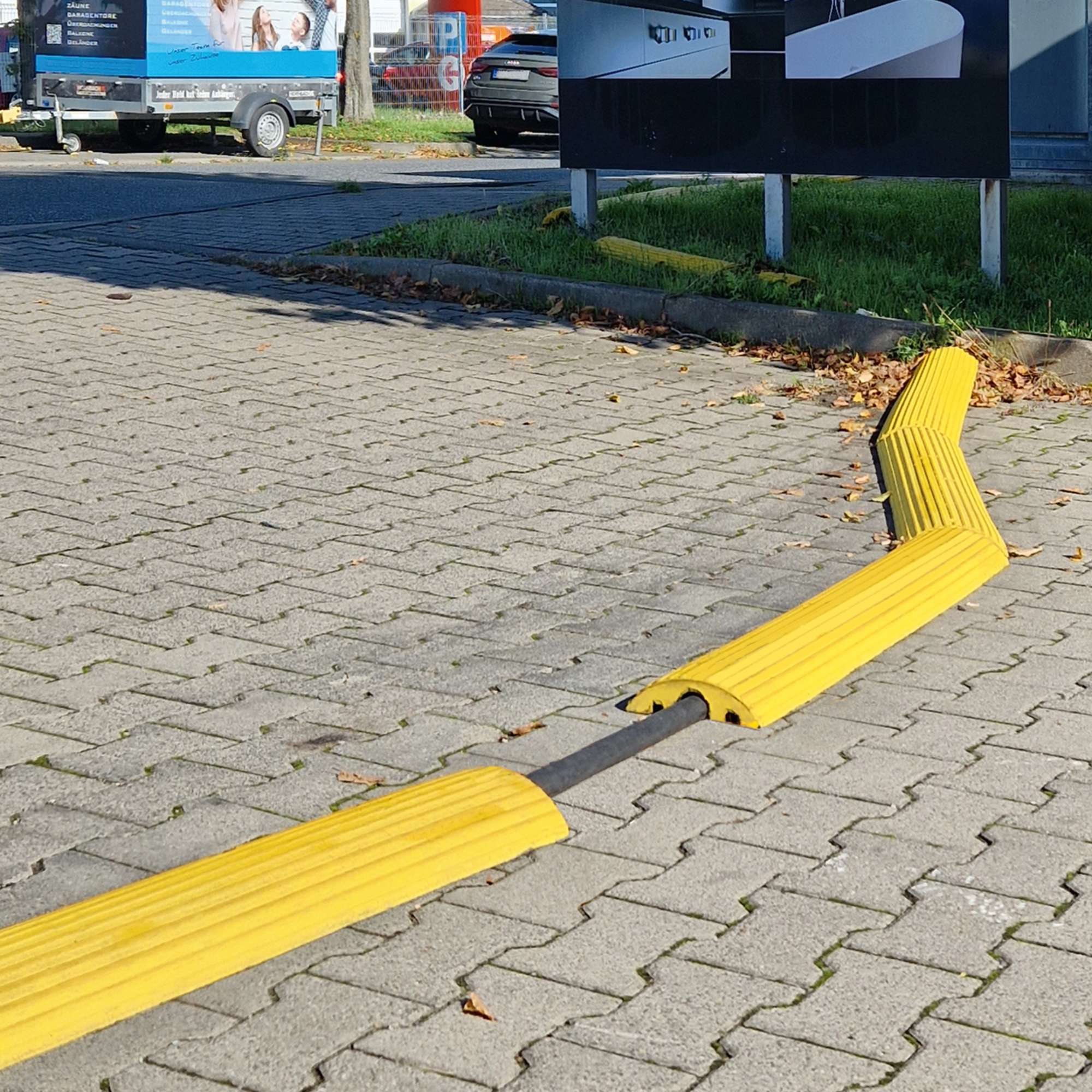 MORAVIA Kabel-Überfahrbrücke 1200mm gelb