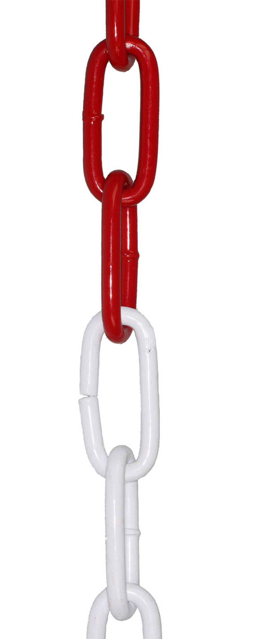 Absperrkette Metall rot/weiss, 6 mm (30 m Bund)