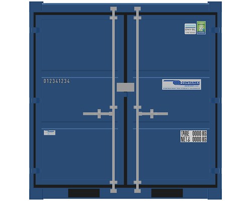 CONTAINEX Lagercontainer LC 8 enzianblau