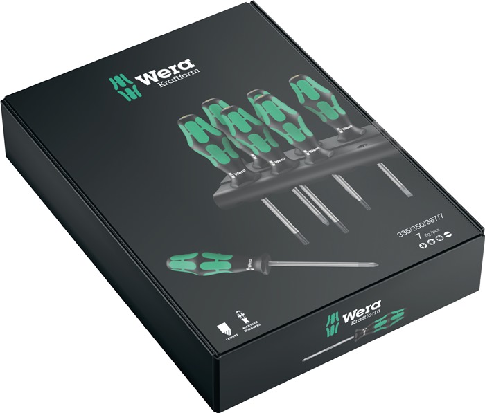WERA WERKZEUGE WERA Schraubendrehersatz 6-teilig m. Halter