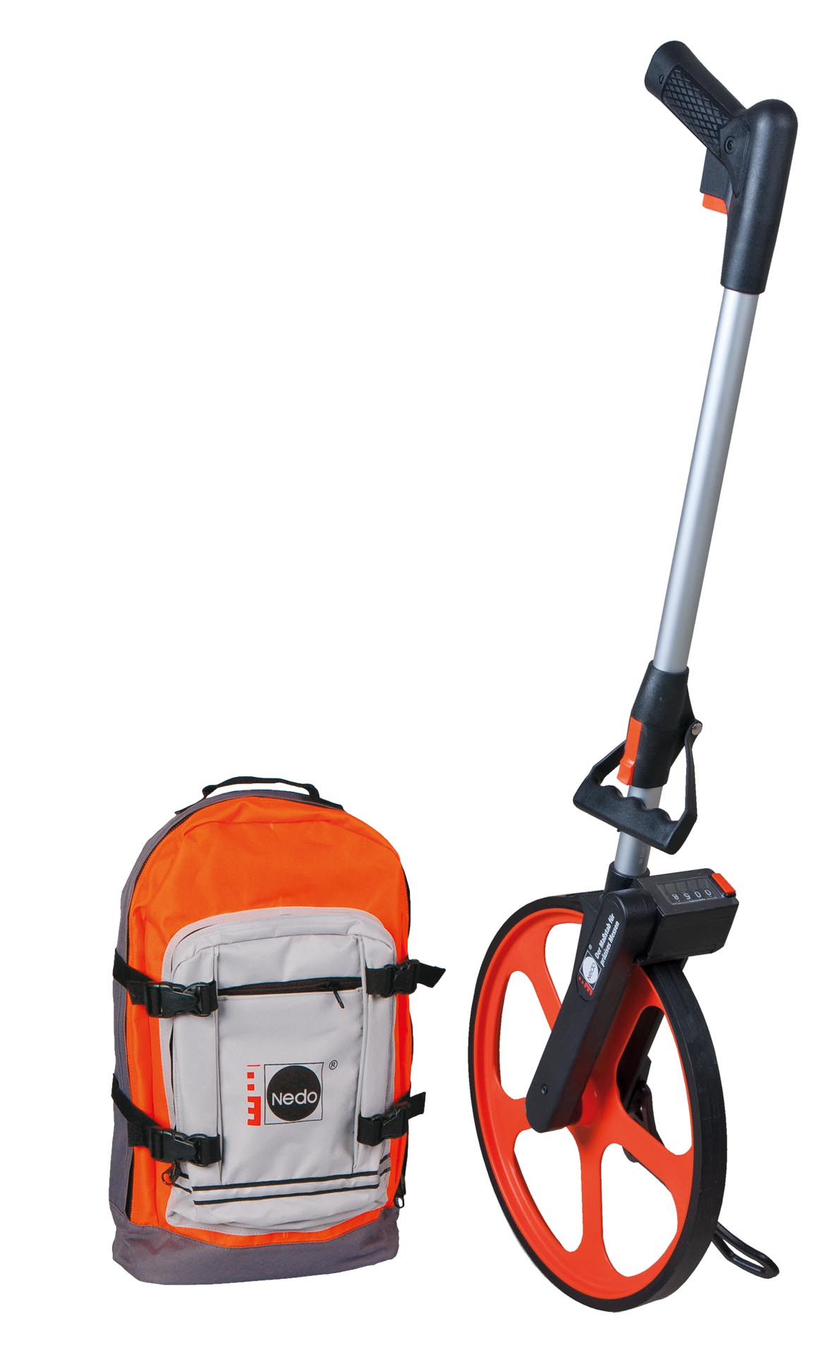 NEDO-Leichtmessrad m.Rucksack Rolltacho