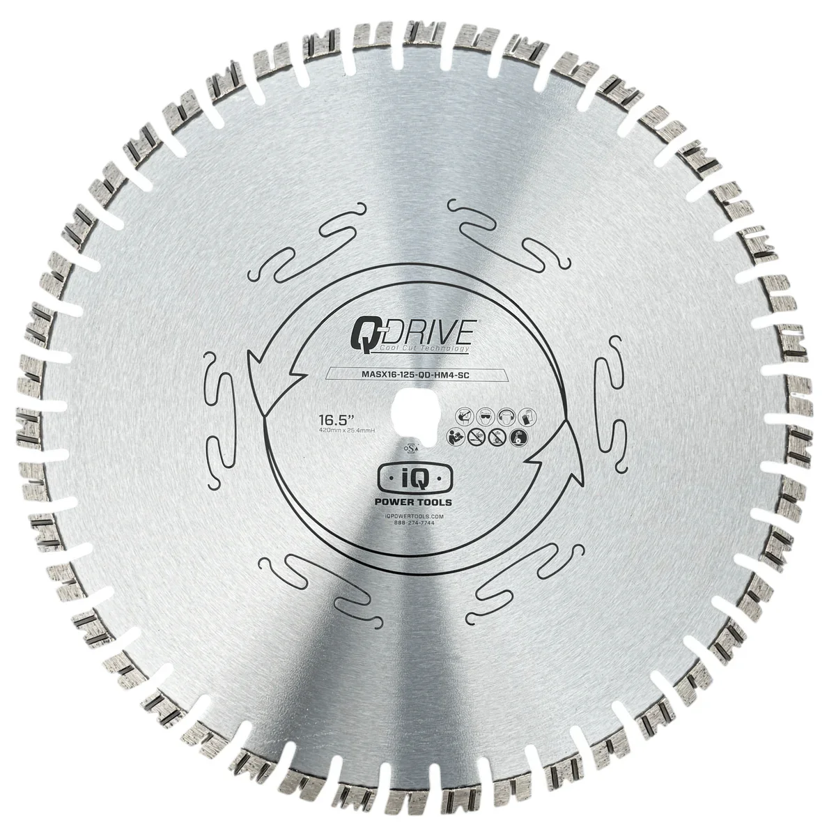 Q-Drive Gesteins-Sägeblatt, Ø 420 mm, harte Materialien, silber