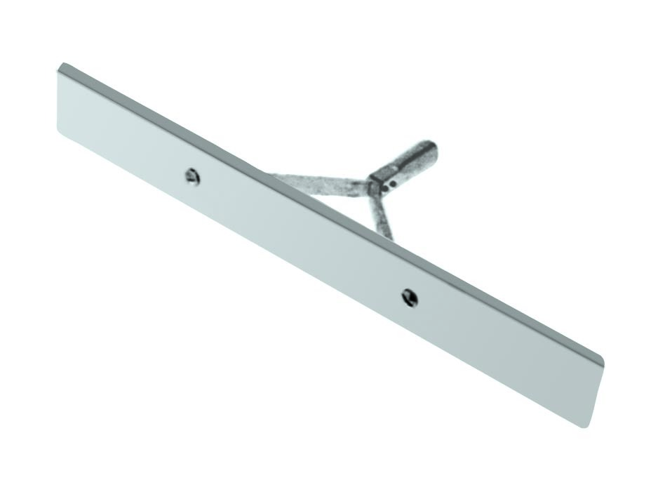 Teerverteiler Alu, 600x100 mm, m. Bügel blau