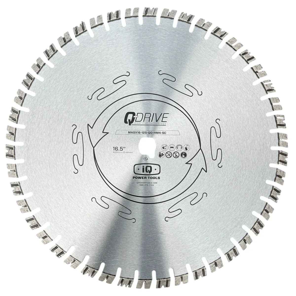 Q-Drive Gesteins-Sägeblatt, Ø 420 mm, sehr harte Materialien, silber