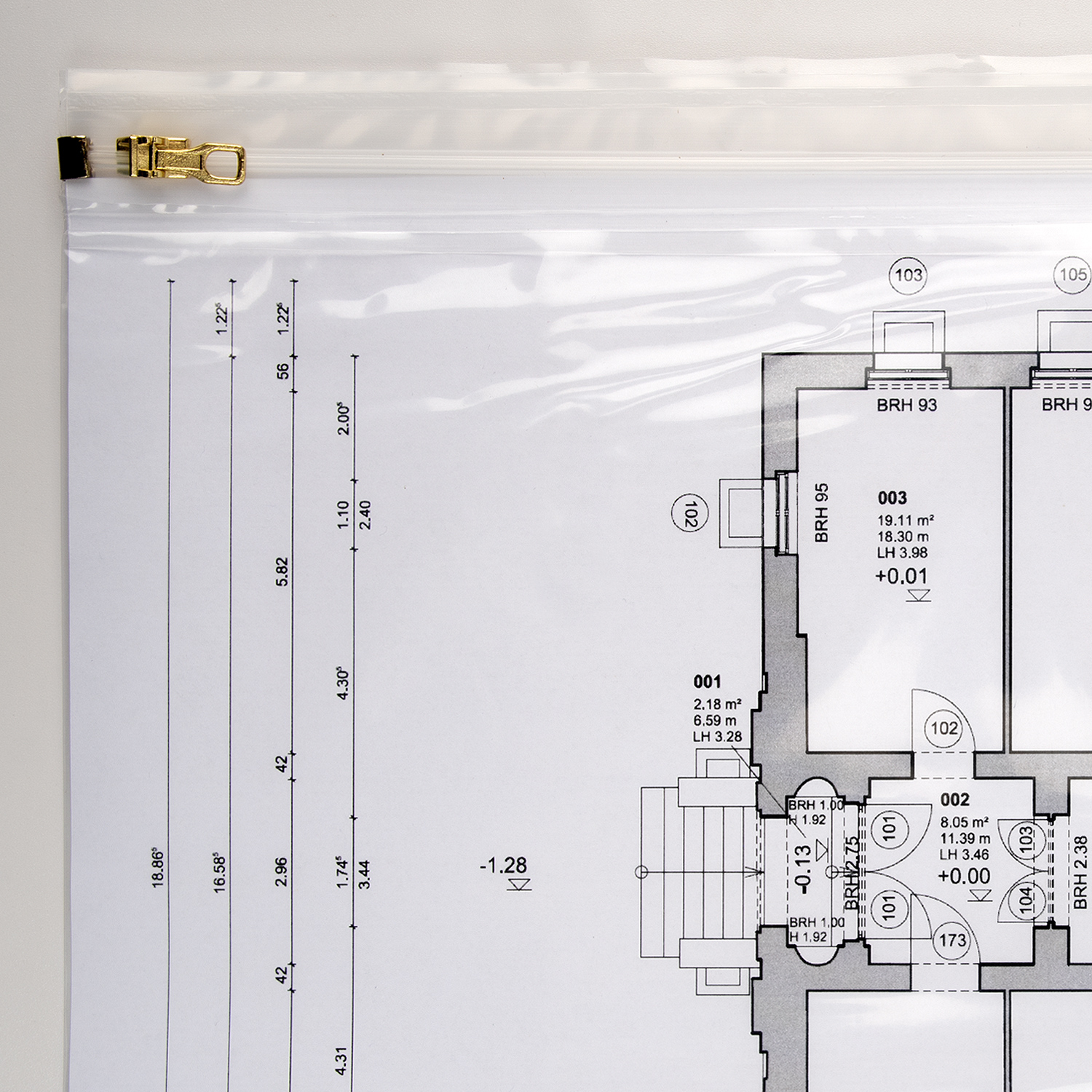 BÖCK Planschutzhülle 1050 x 1500 mm 10er Pack