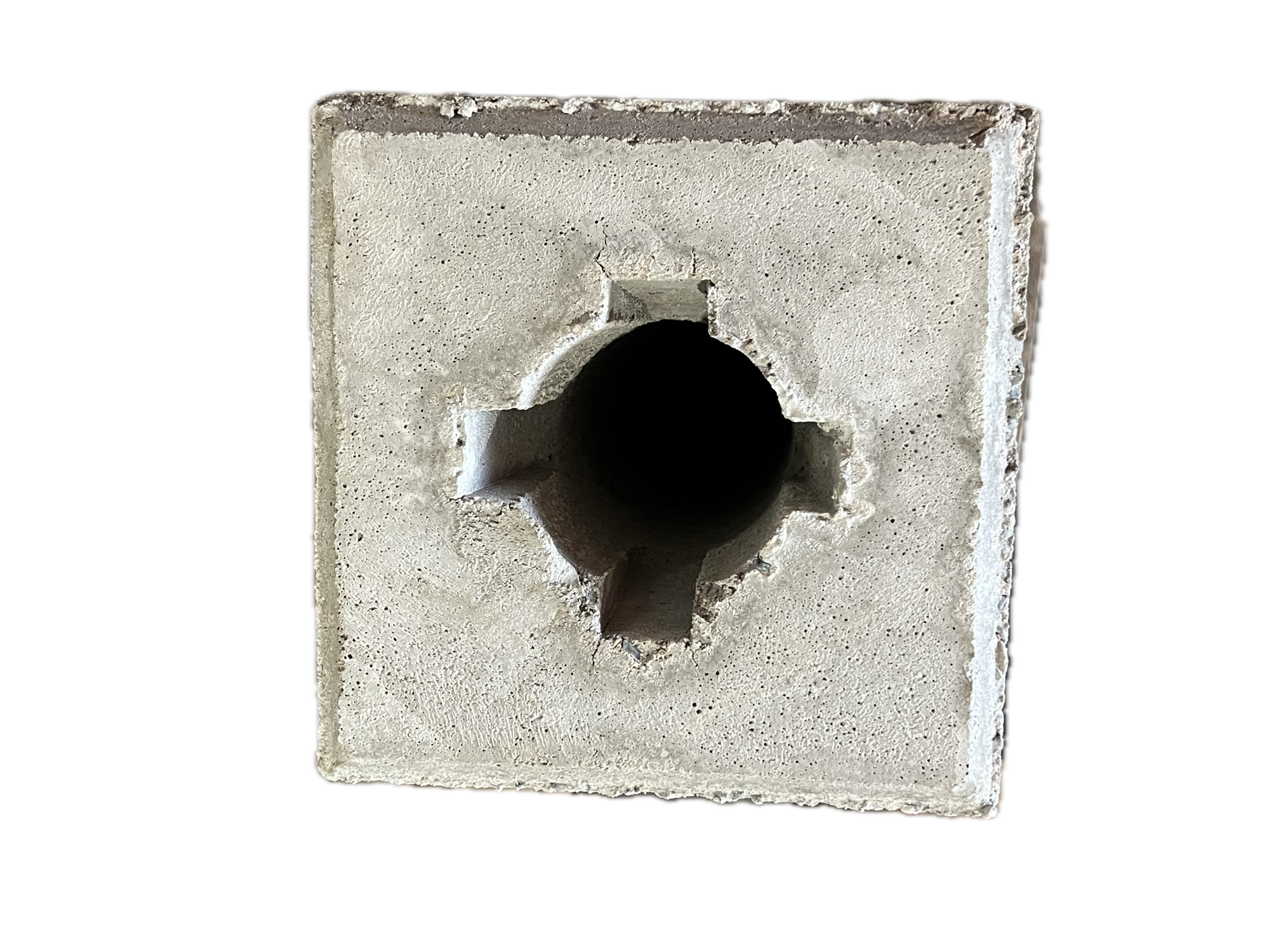 Beton-Verkehrsschildersockel m. Keilaussp. 76/700