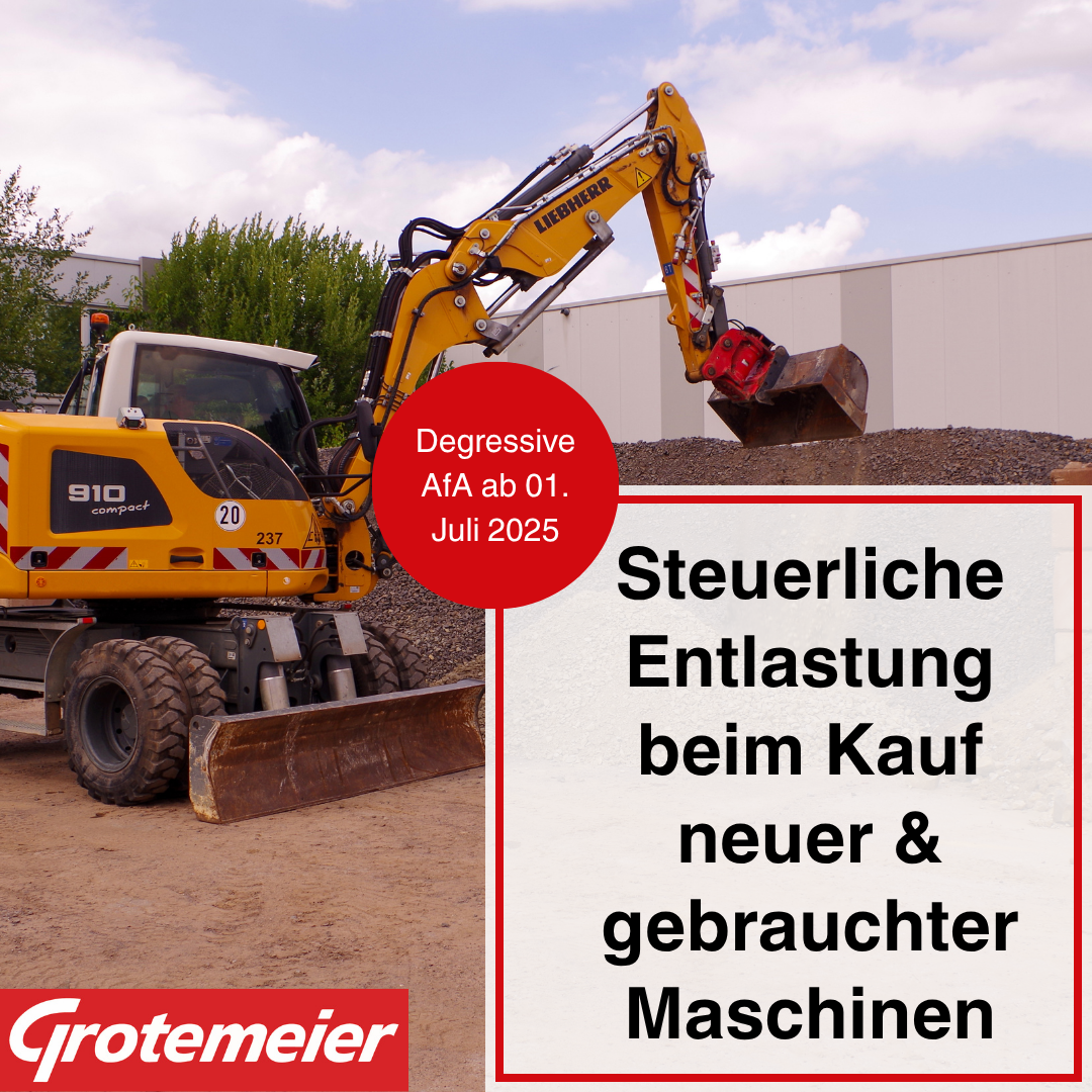 Maschinen kaufen – und bis zu 30 % sofort steuerlich geltend machen