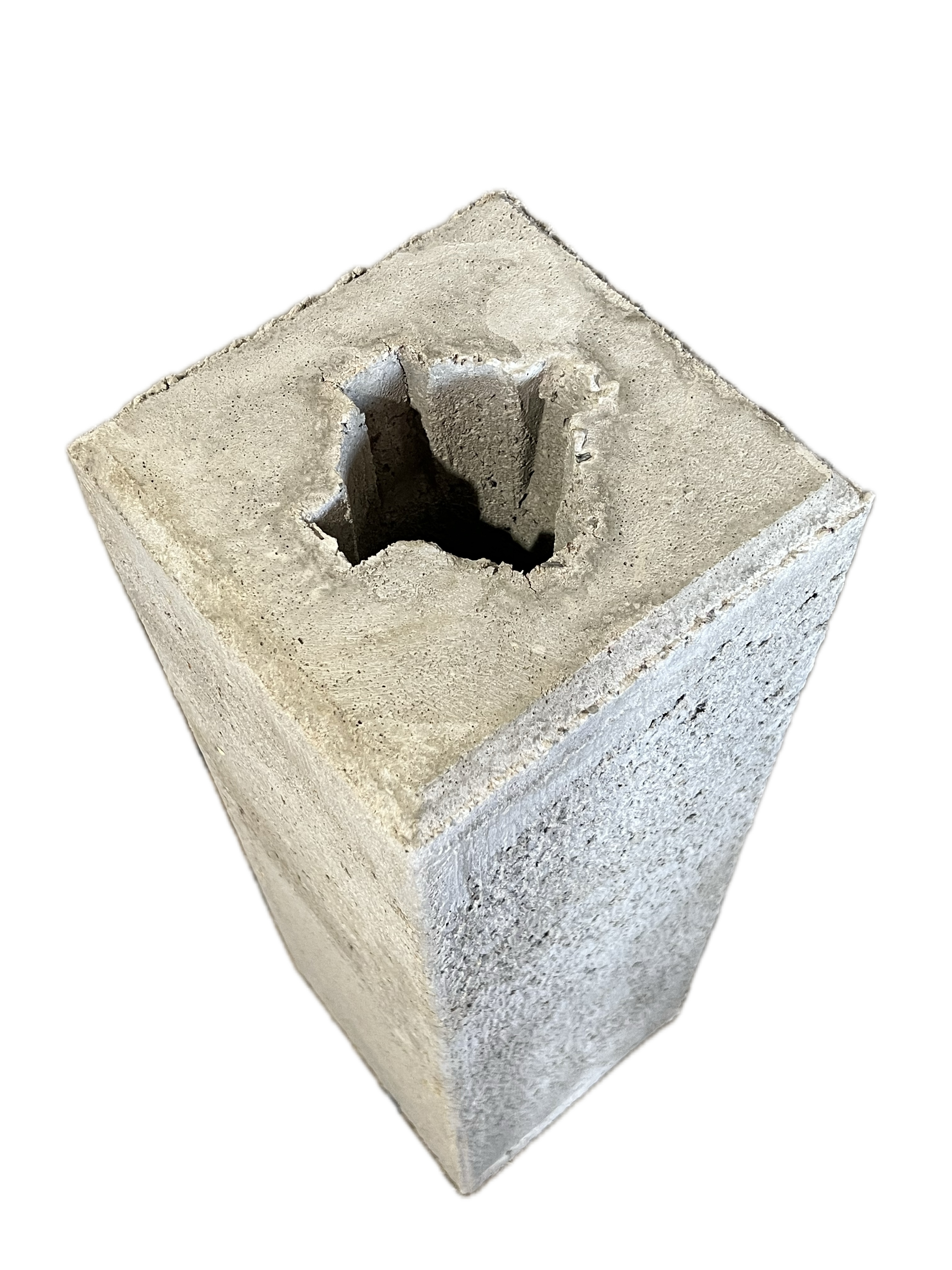 Beton-Verkehrsschildersockel m. Keilaussp. 76/700