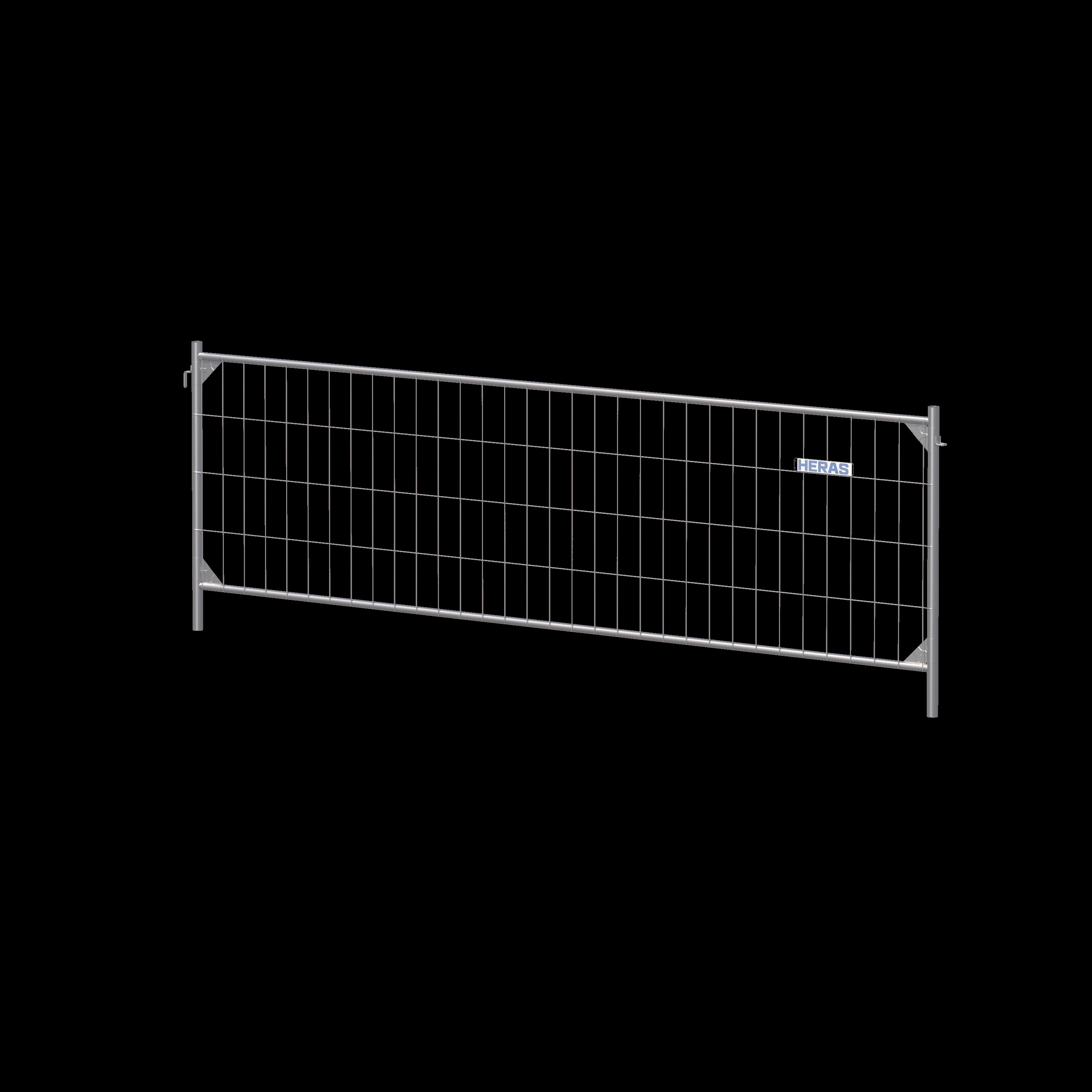 Bauzaun 3,5 x 1,2 m, verzinkt Rohr-in-Rohr