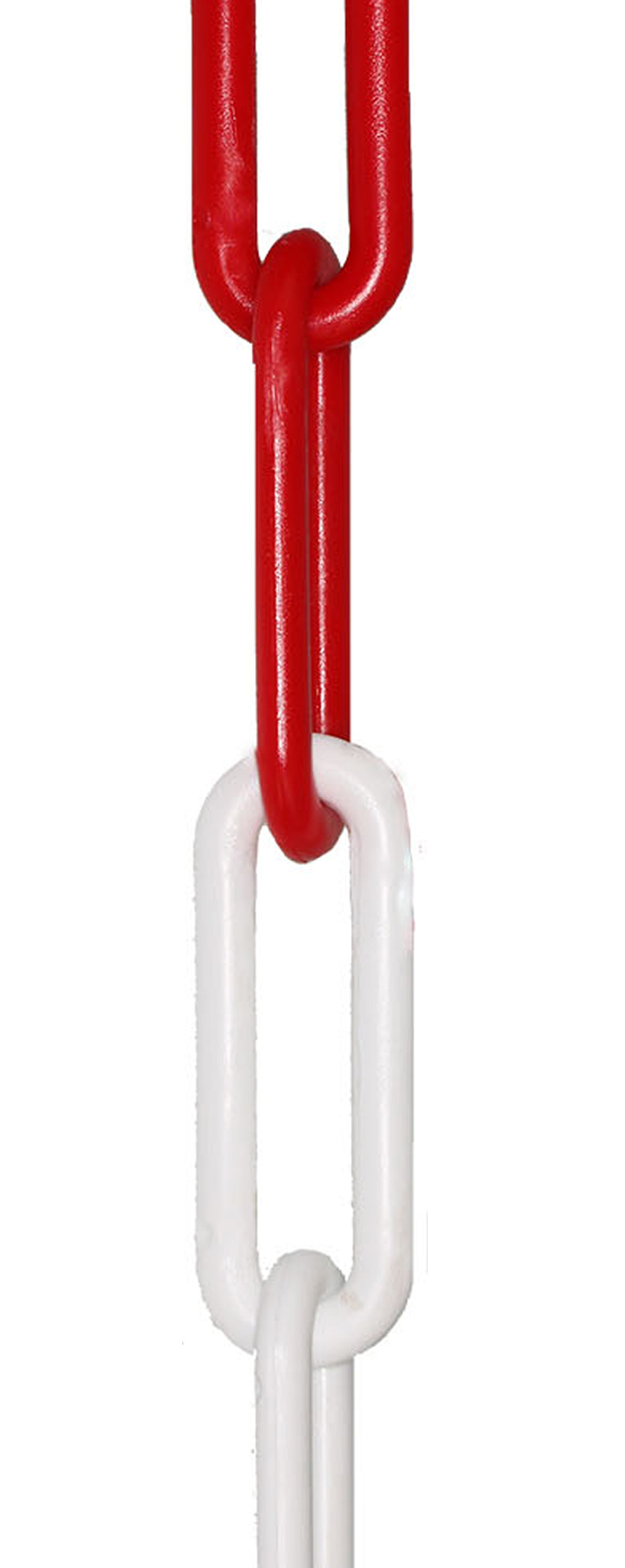 Absperrkette Kst. rot/weiss, 6 mm (30 m Bund)
