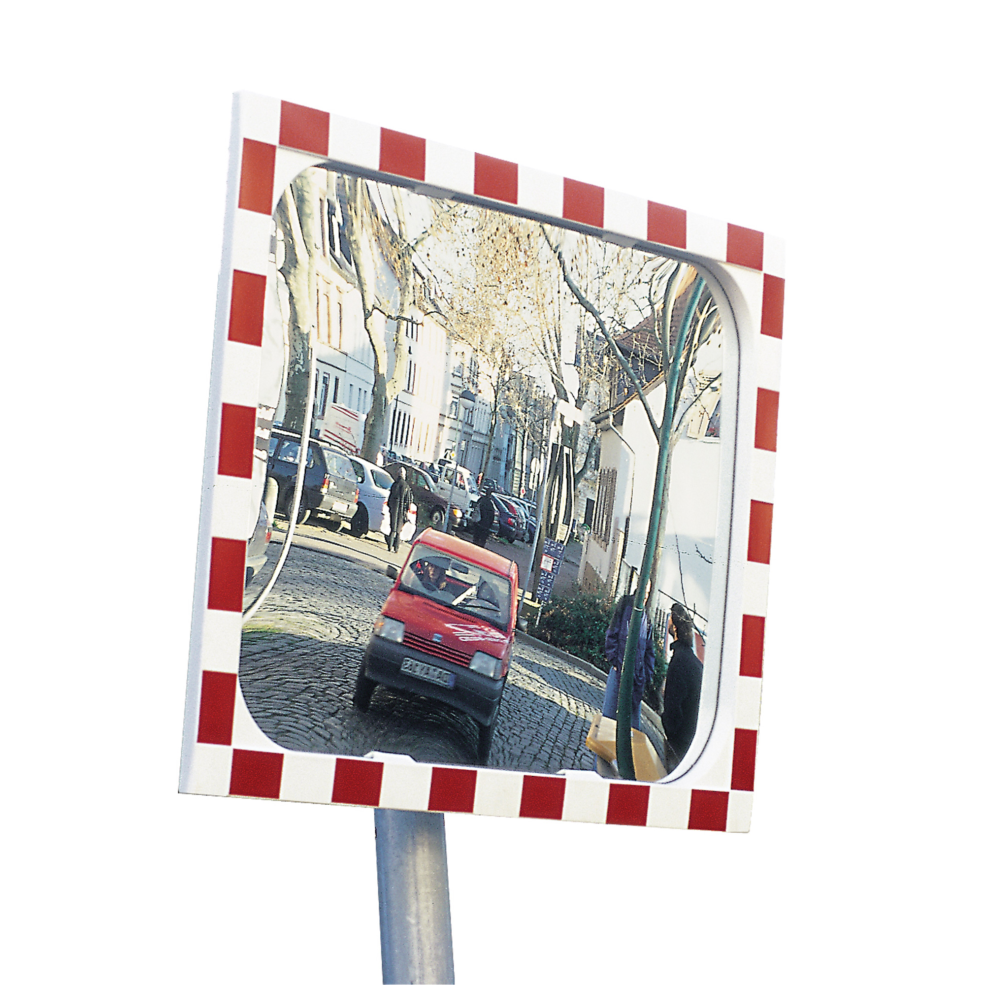 MORAVIA Verkehrsspiegel Diamond-1 rot-weiss 400x600mm