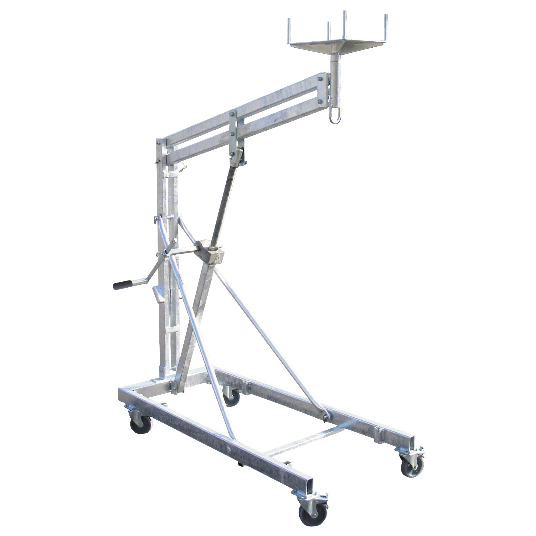 MÜBA Kragarmlift Typ KAL 275, klappbar inkl. Verstellbarer Kurbel,  1,10 - 2,75 m, verzinkt